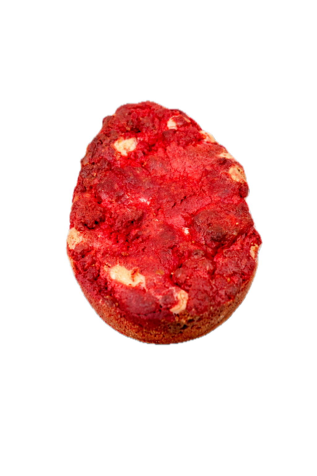 Ovo de Cookies Red Velvet e Chocolate Branco